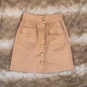 elizabeth mckay button up skirt size 6